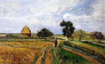  pissarro - die alte ennery Straße in Pontoise 1877 Camille Pissarro
